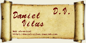 Daniel Vilus vizit kartica